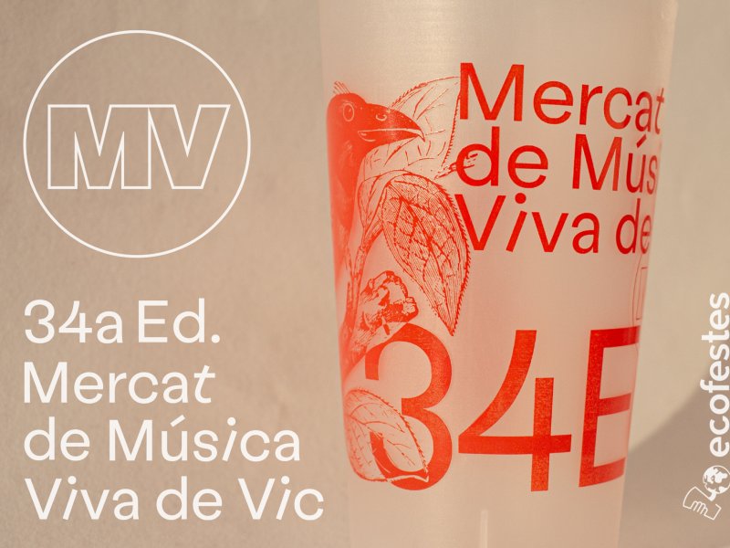 8ª edición del Mercat de Música Viva de Vic con vasos Ecofestes