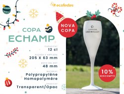¡Brindemos por una navidad más sostenible con la nueva copa reutilizable EChamp!