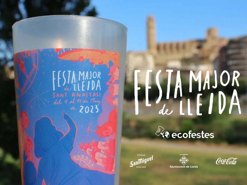 Un any més la Festa Major de Lleida celebra amb gots reutilitzables!