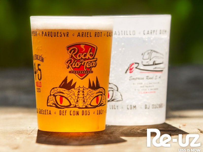 Rock in Río Tea hamarkada bat baino gehiagoz edalontzi berrerabilgarriekin