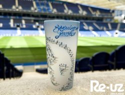 Estadio Dragão de Oporto con el uso de los vasos reutilizables
