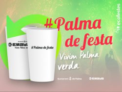 El Ayuntamiento de Palma implementa el uso del vaso reutilizable para fiestas en espacios públicos
