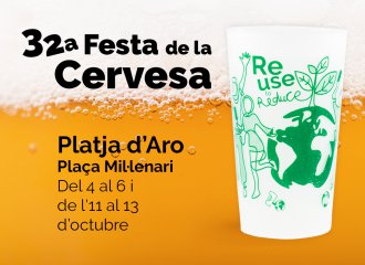 La 32ª Festa de la Cervesa més sostenible amb la gestió integral del #gotreutilitzable
